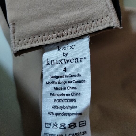 Knix by Knixwear Bra Size 4 Black Beige - Picture 4 of 9